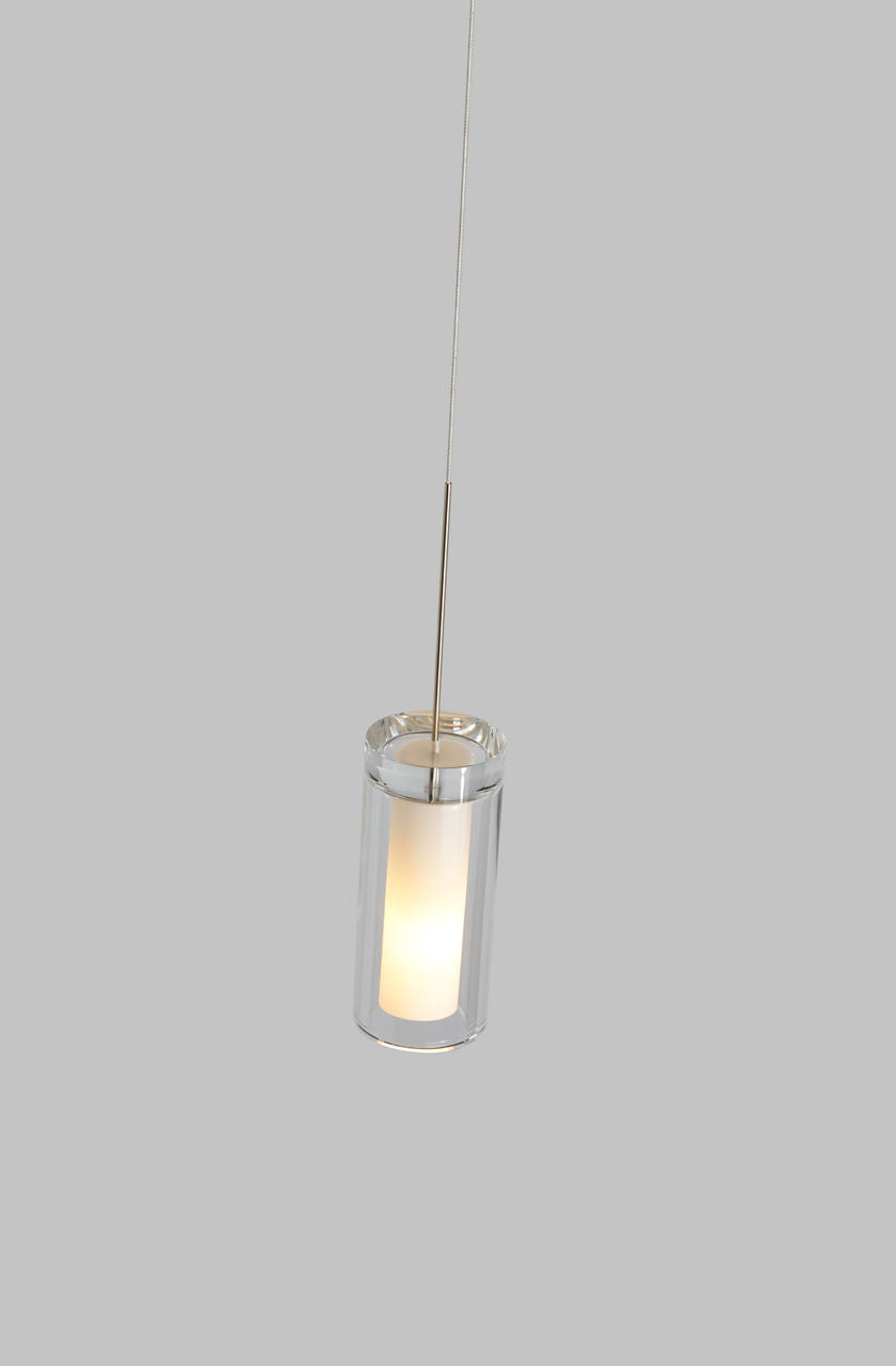 Sara Grande Pendant Clear Satin Nickel 2700K 80 CRI bt15 led 80 cri 2700k 120v