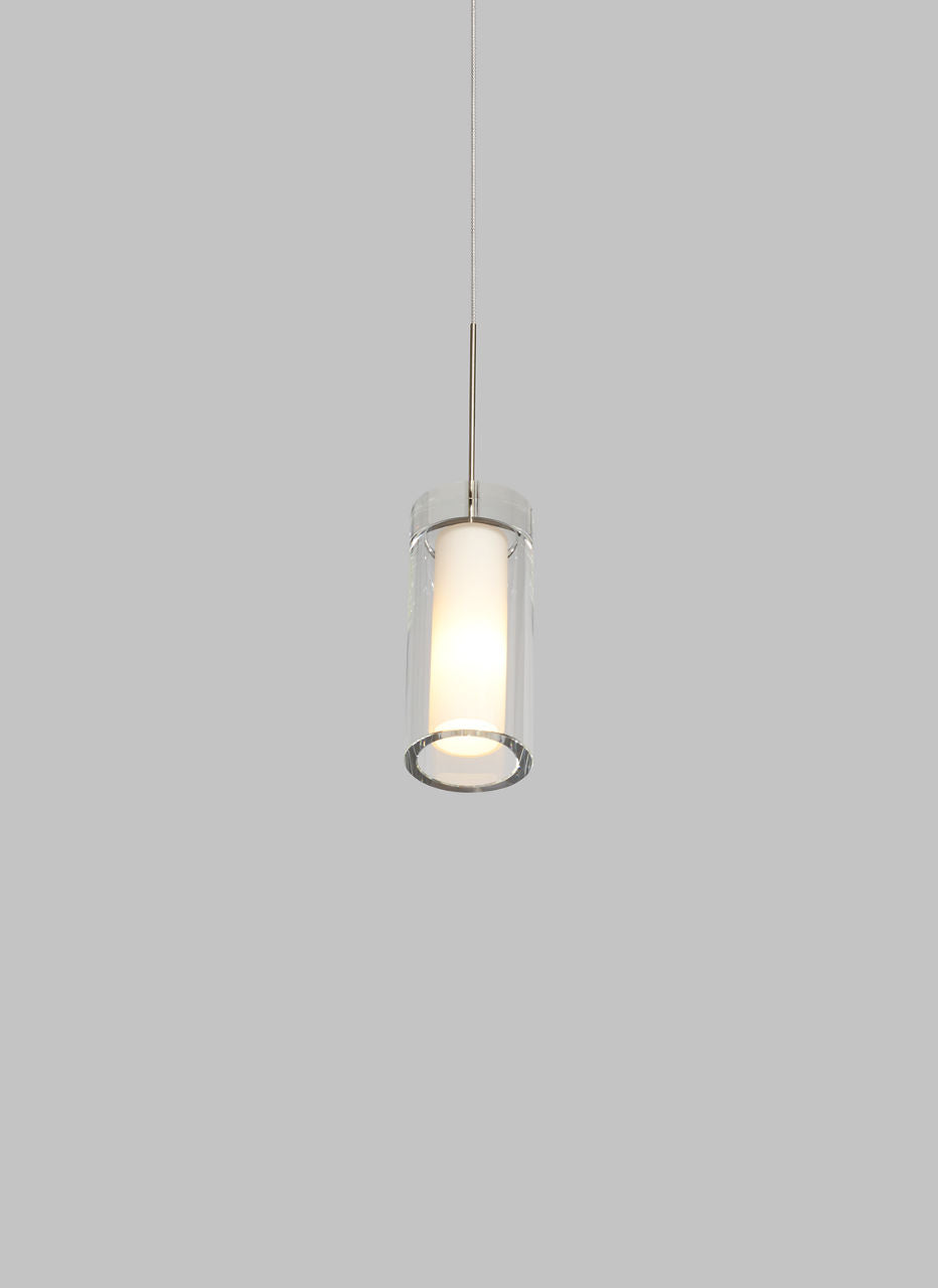 Sara Grande Pendant Clear Satin Nickel Bulb Not Included