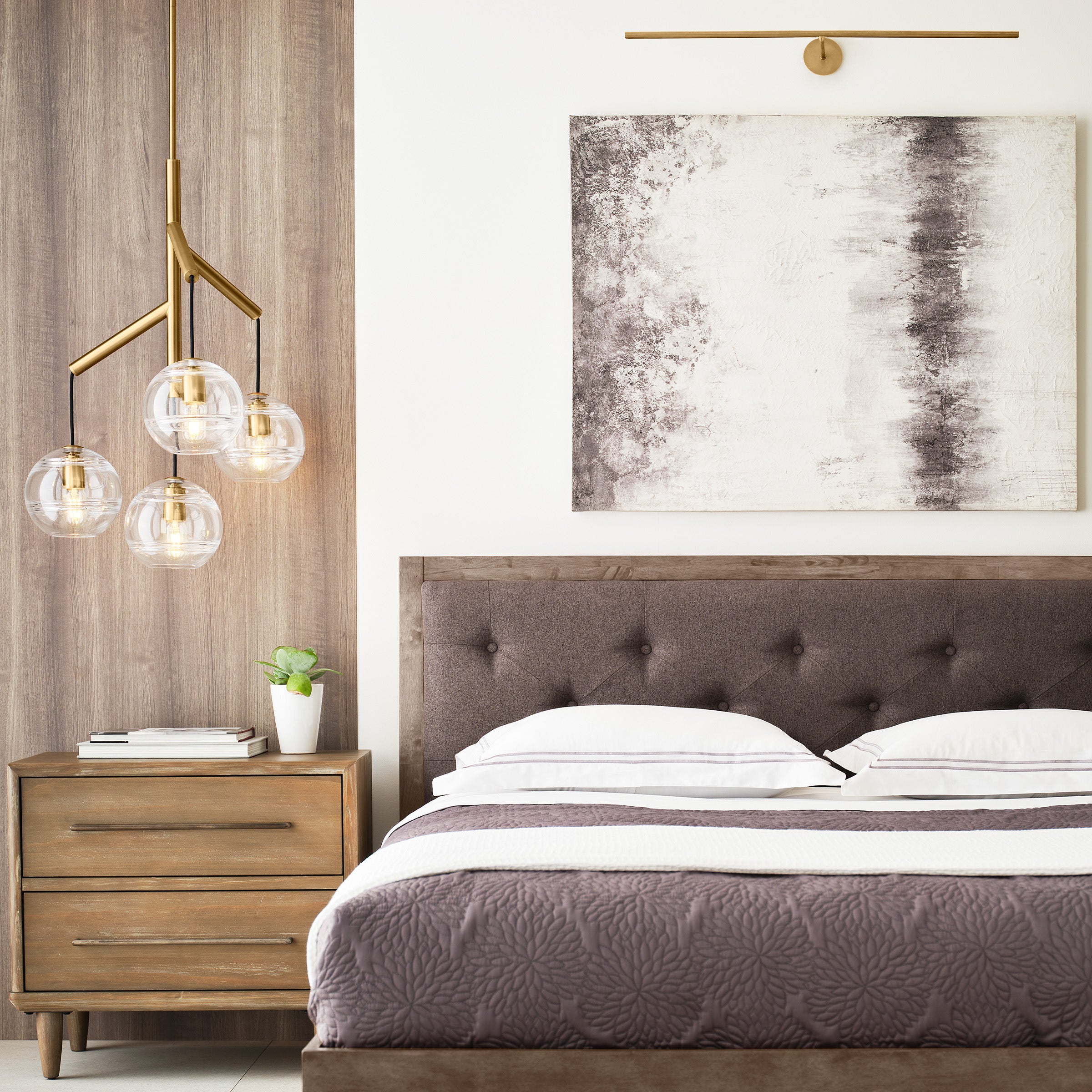 Sedona Single Chandelier Single Clear Aged Brass 2700K 90 CRI t14 led 90 cri 2700k 120v