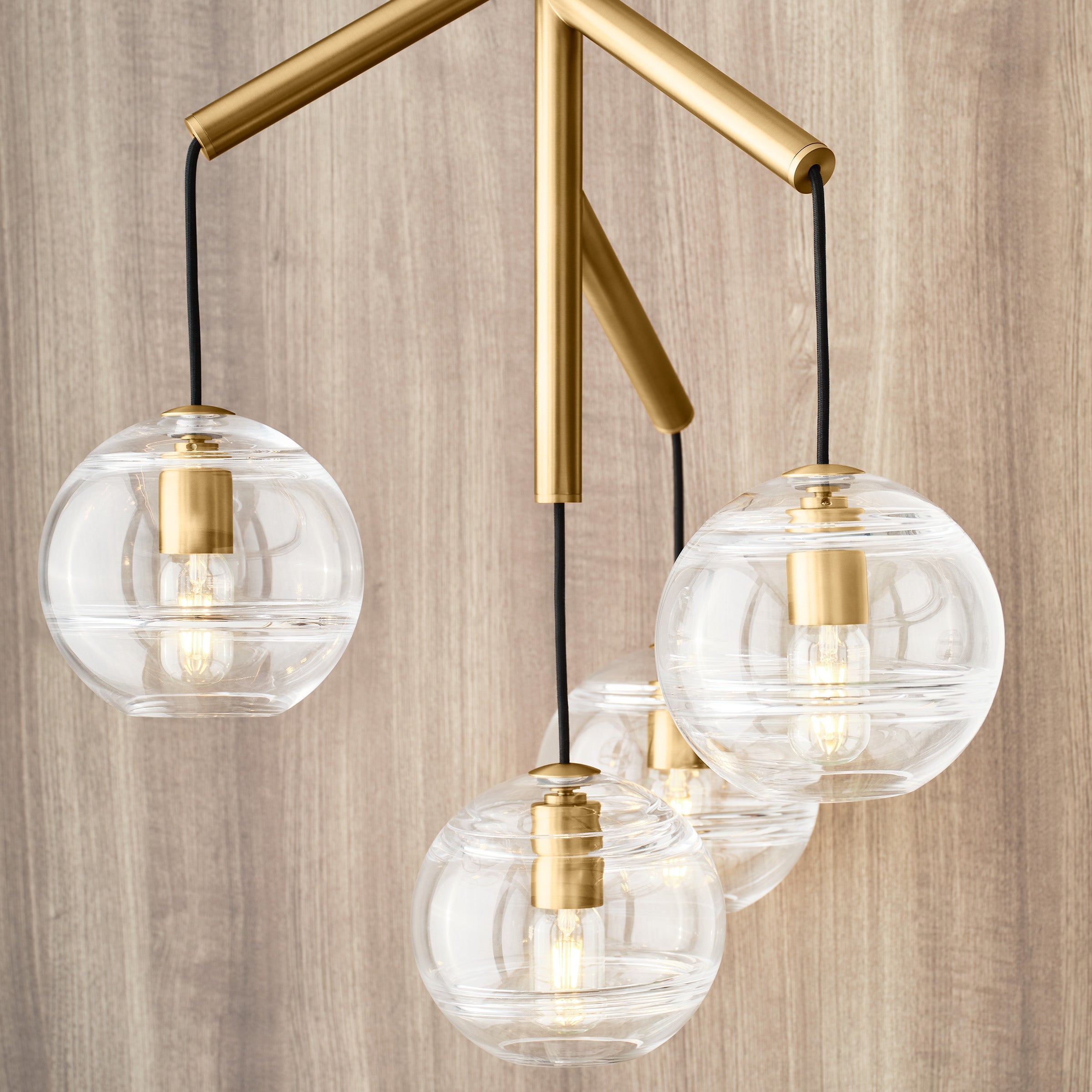 Sedona Single Chandelier Single Clear Aged Brass 2700K 90 CRI t14 led 90 cri 2700k 120v