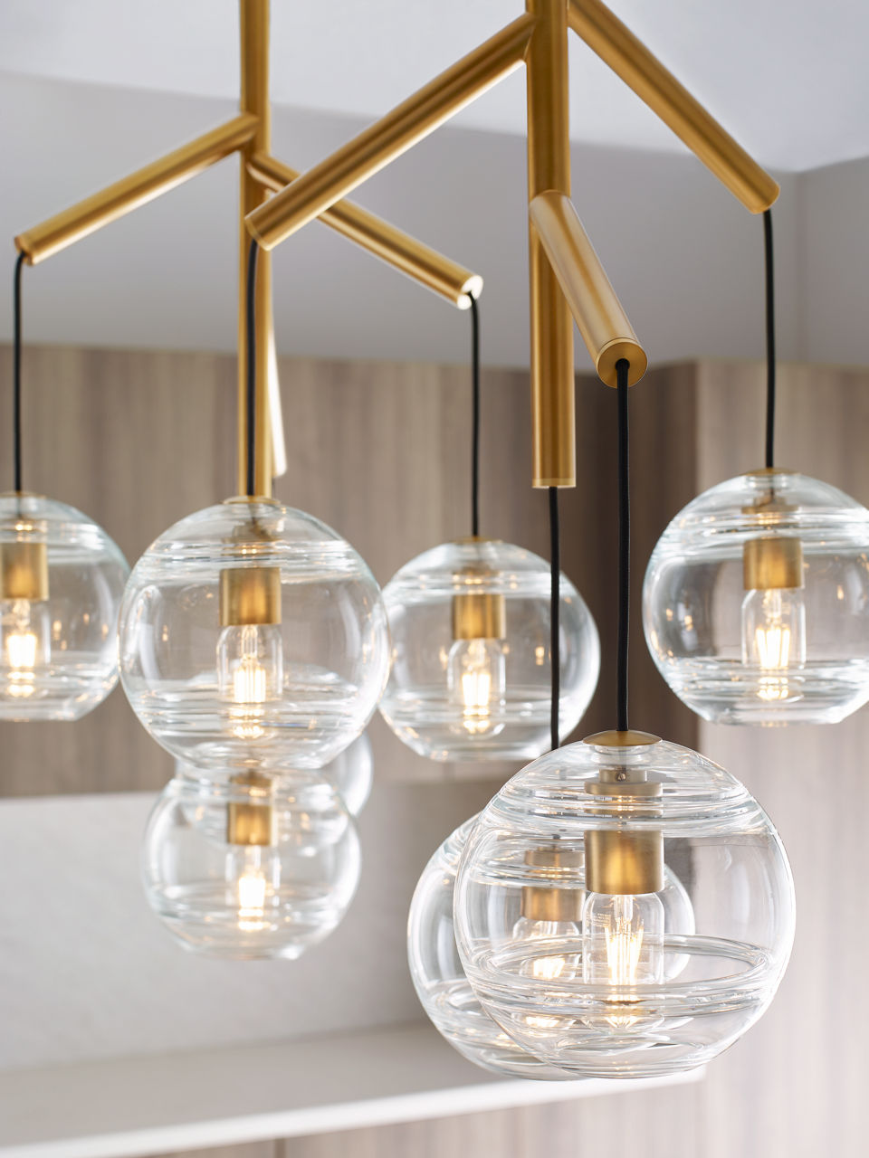 Sedona Double Chandelier Double Clear Aged Brass Bulb Not Included