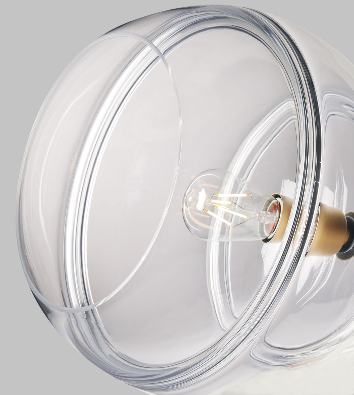 Sedona Large Pendant | Clear Aged Brass Bulb Not Included