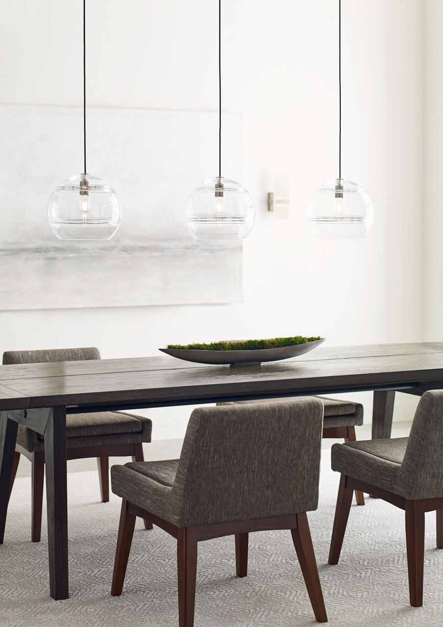 Sedona Large Pendant Clear Satin Nickel LED 2700K 90 CRI med base t14 90 cri 2700k 120v
