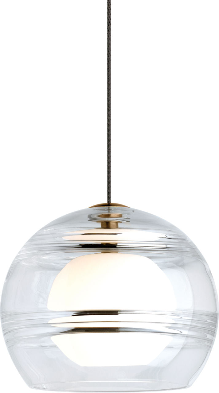 Sedona Pendant | Aged Brass | Clear Monopoint Bulb(s) Not Included