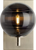 Sedona Wall Transparent Smoke Satin Nickel 2700K 90 CRI t6 led 90 cri 2700k 120v