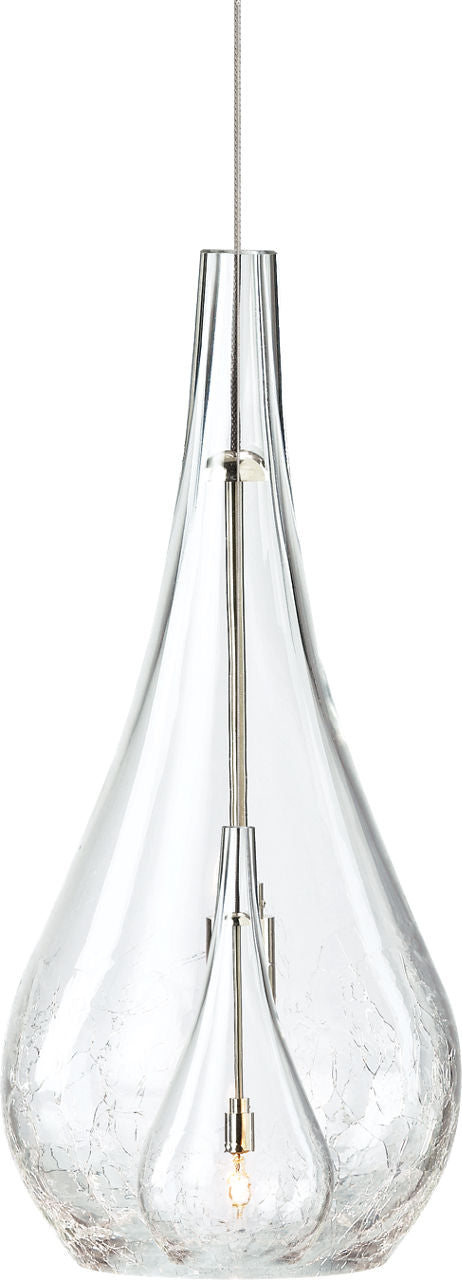 Sedona Pendant | Satin Nickel | Clear FreeJack Bulb(s) Included