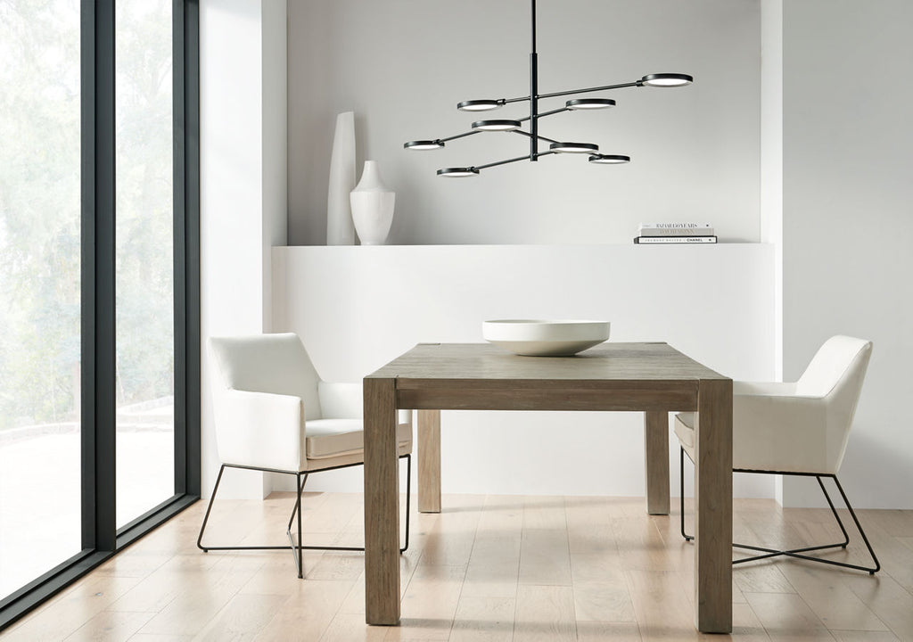 Spectica 8 Chandelier Acrylic Matte Black 3000K 90 CRI LED 3000k 120v