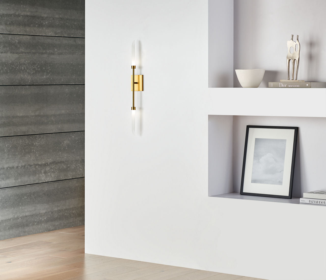 Spur Wall Aged Brass Integrated LED 90 CRI 2700K 120V