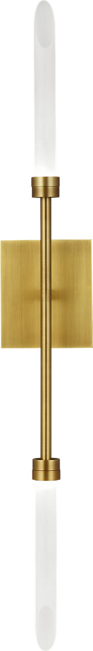 Spur Wall Aged Brass Integrated LED 90 CRI 2700K 120V