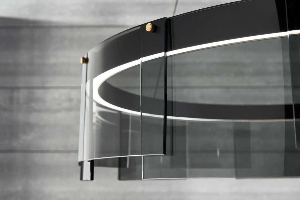 Stratos 30 Chandelier 30" Diameter Smoke/Black 2700K 90 CRI led 90 cri 2700k 120v