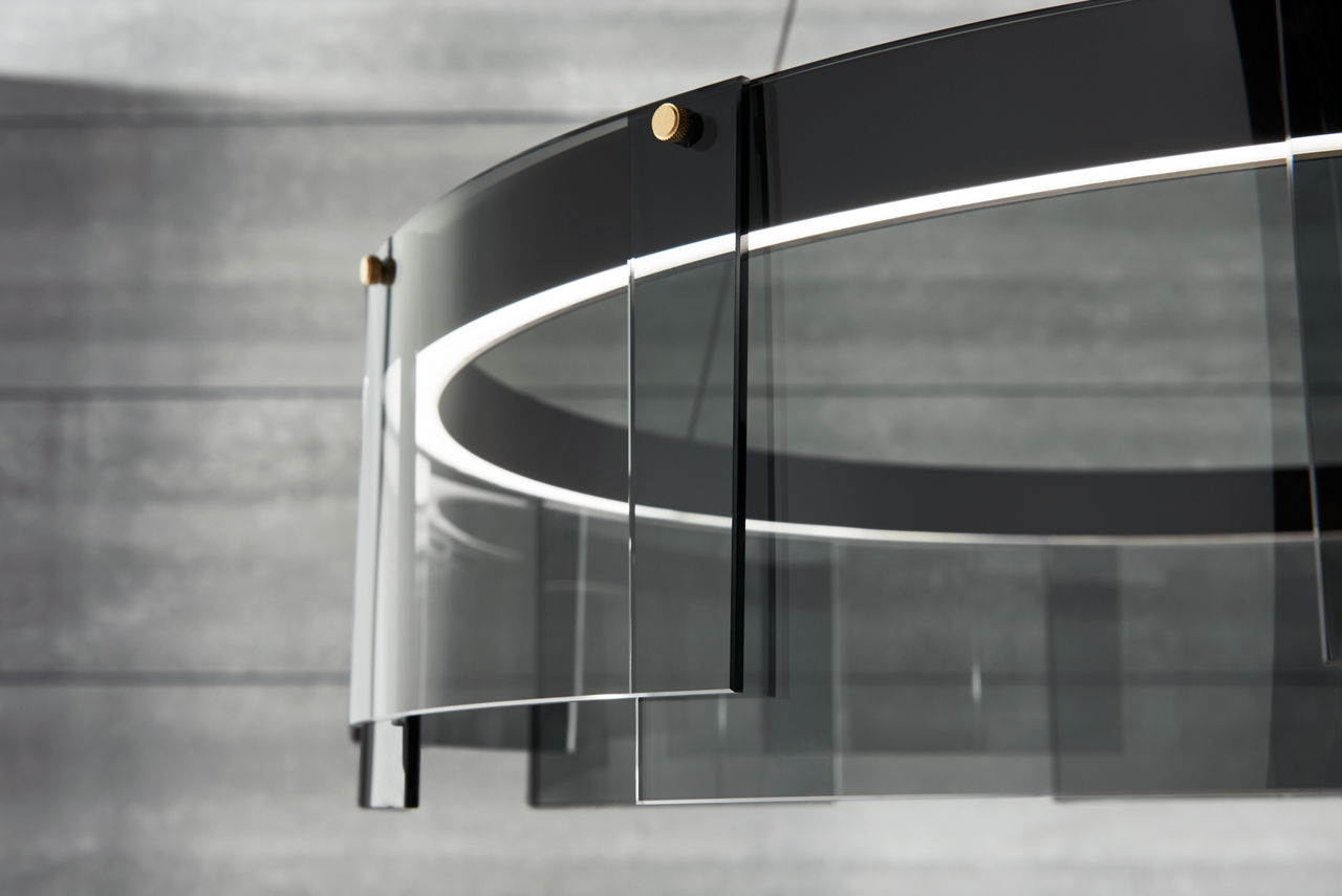 Stratos 30 Chandelier 30" Diameter Smoke/Black 2700K 90 CRI led 90 cri 2700k 120v