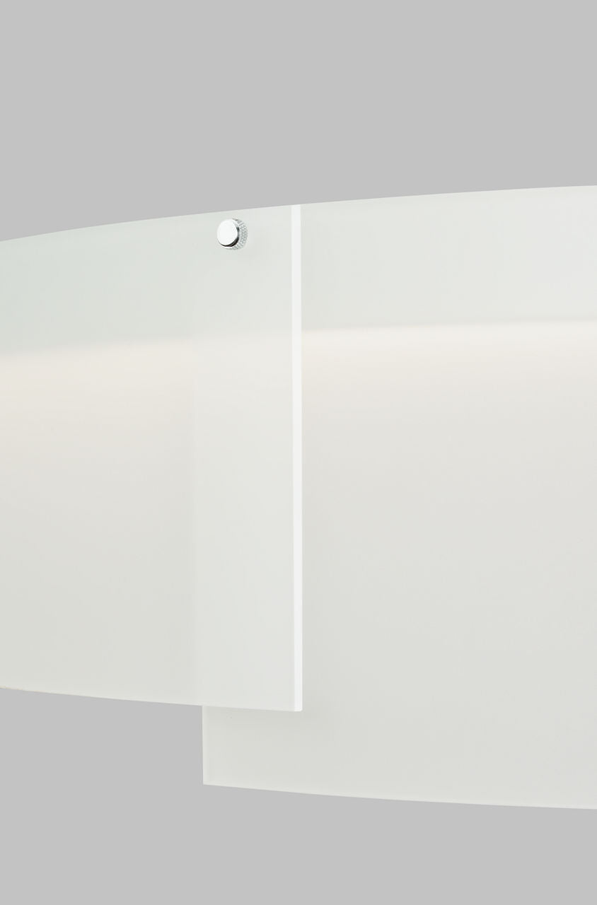 Stratos 30 Chandelier 30" Diameter Frost/Satin Nickel 2700K 90 CRI led 90 cri 2700k 120v