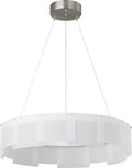 Stratos 30 Chandelier 30" Diameter Frost/Satin Nickel 2700K 90 CRI led 90 cri 2700k 120v