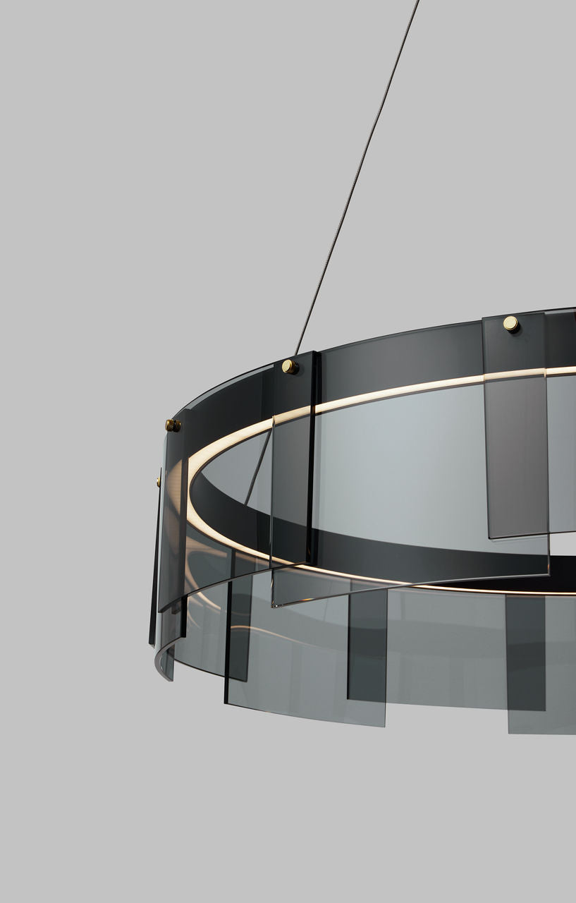 Stratos 30 Chandelier 30" Diameter Smoke/Black 2700K 90 CRI led 90 cri 2700k 120v