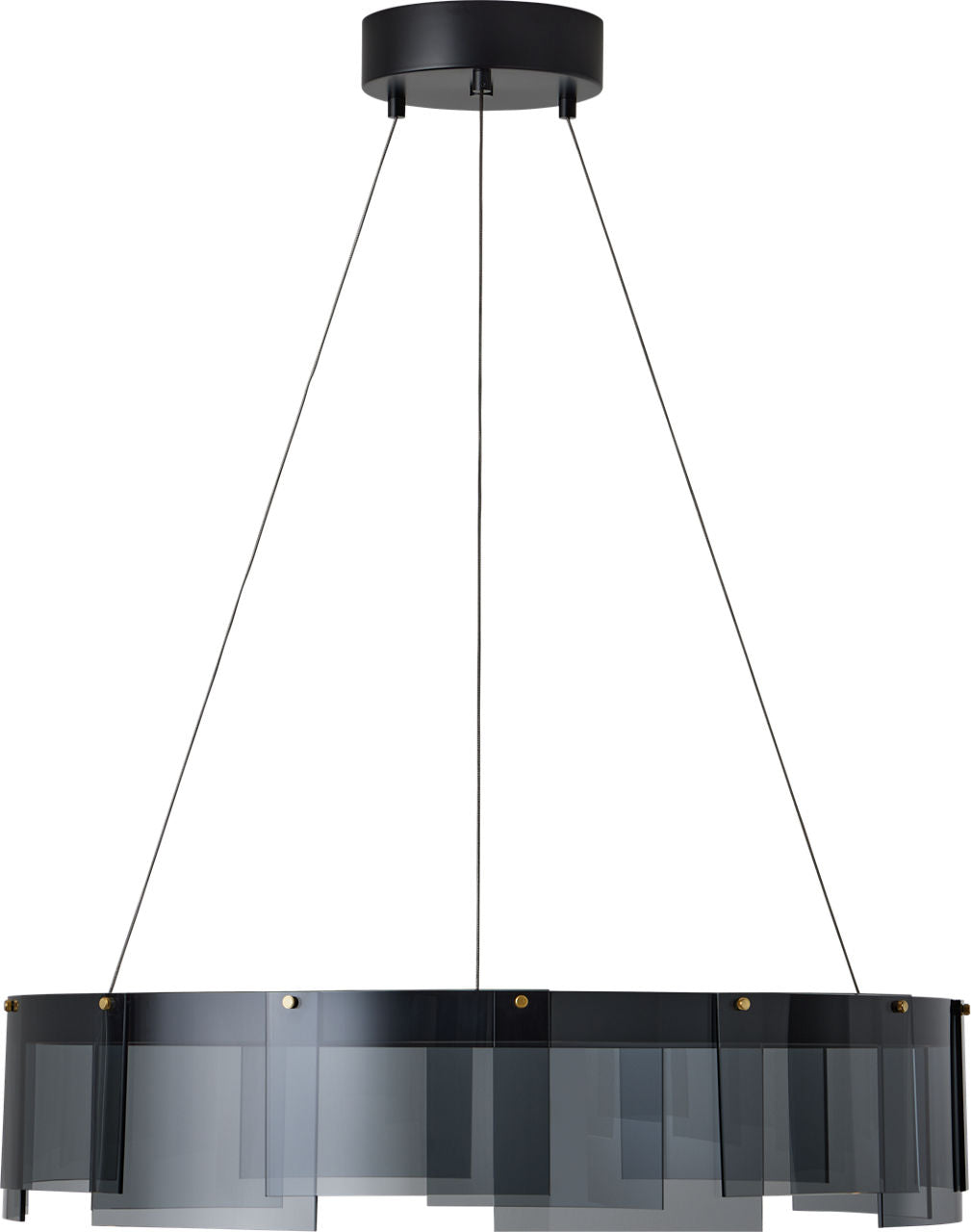 Stratos 30 Chandelier 30" Diameter Smoke/Black 2700K 90 CRI led 90 cri 2700k 120v