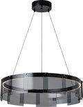 Stratos 30 Chandelier 30" Diameter Smoke/Black 2700K 90 CRI led 90 cri 2700k 120v
