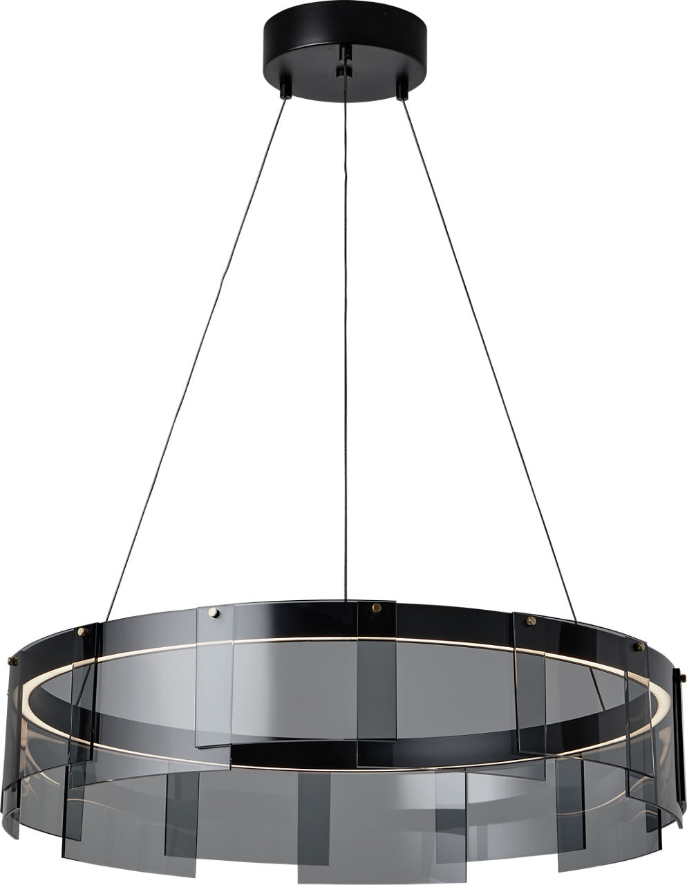 Stratos 30 Chandelier 30" Diameter Smoke/Black 2700K 90 CRI led 90 cri 2700k 120v
