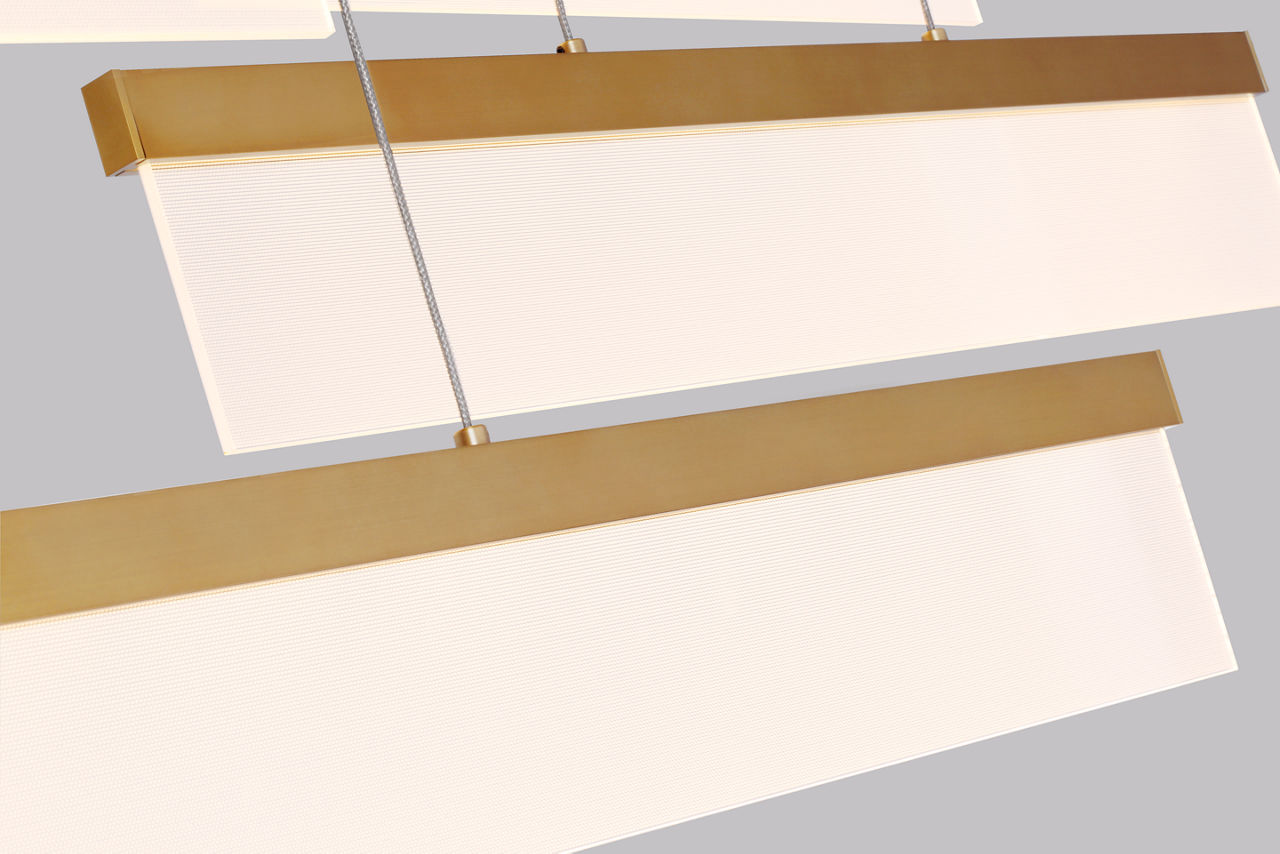 Belterra 48 Chandelier 48" Diameter Natural Brass 3000K 90 CRI integrated led 90 cri 3000k 120v