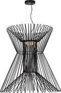 Syrma Grande Suspension Matte Black 3000K 90 CRI integrated led 90 cri 3000k 120v-270v unv