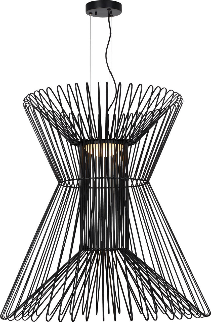Syrma Grande Suspension Matte Black LED 90 CRI 3500K 120-277V