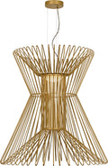 Syrma Grande Suspension Satin Gold 3500K 90 CRI integrated led 90 cri 3500k 120v-277v unv