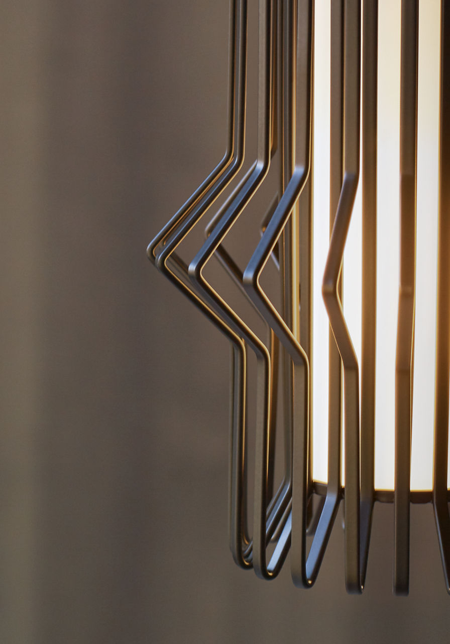 Syrma Mini Pendant | Satin Nickel | Matte black FreeJack Bulb(s) Not Included