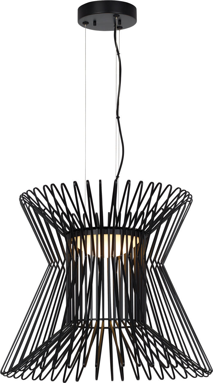 Syrma Pendant Matte Black LED 90 CRI 3500K 120-277V
