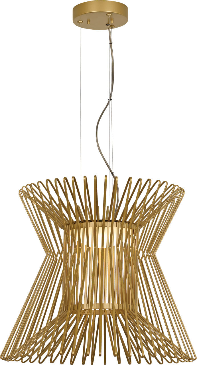 Syrma Pendant Satin Gold LED 90 CRI 3500K 120-277V
