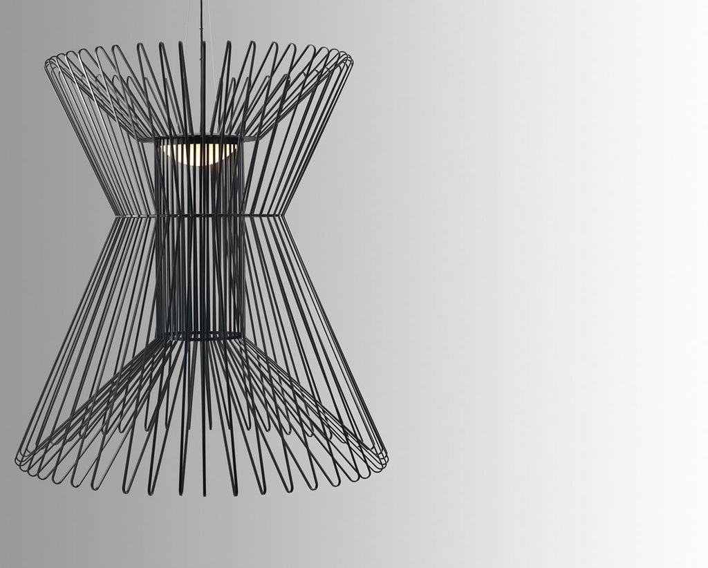 Syrma Grande Suspension Matte Black 3000K 90 CRI integrated led 90 cri 3000k 120v-270v unv
