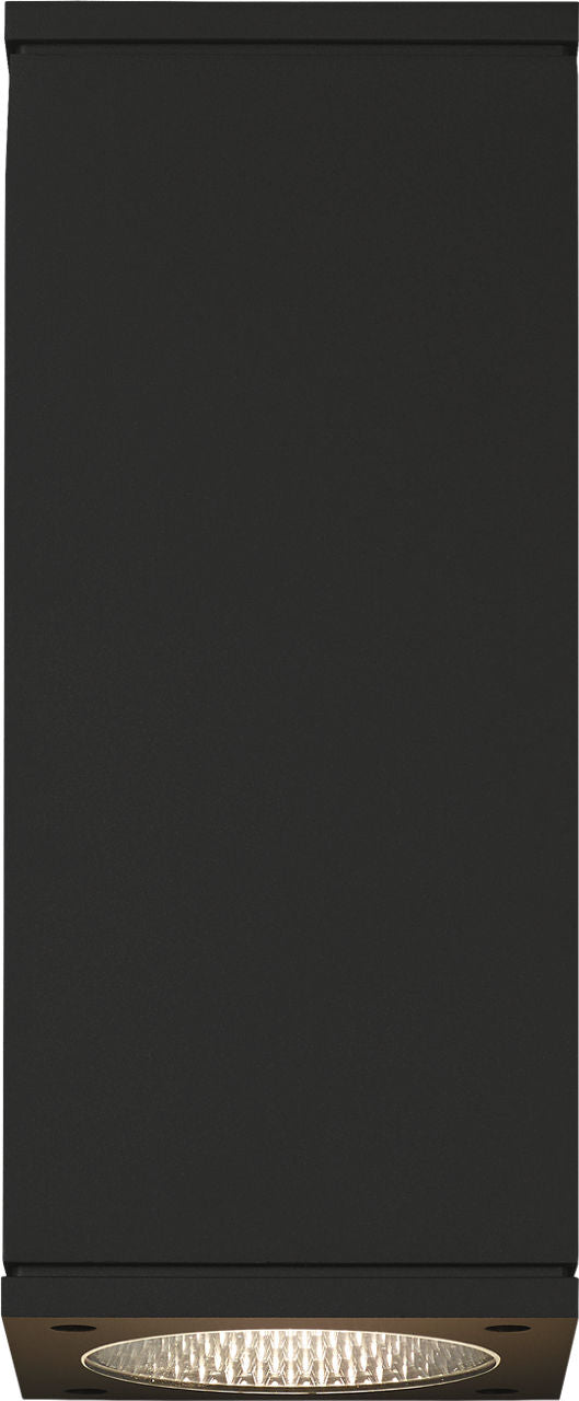 Tegel 12 Outdoor Wall | Black 2700K 10° Downlight None