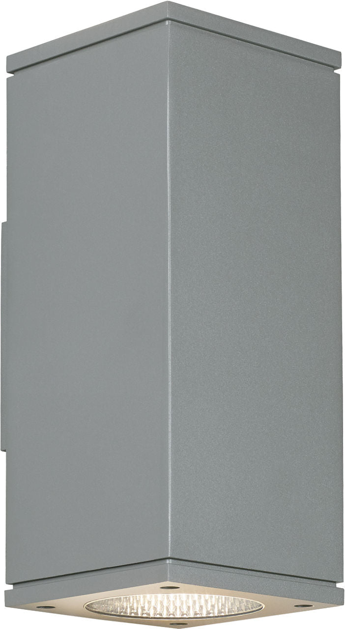 Tegel 12 Outdoor Wall | Charcoal 2700K 36° Up + Down Uplight + Downlight None