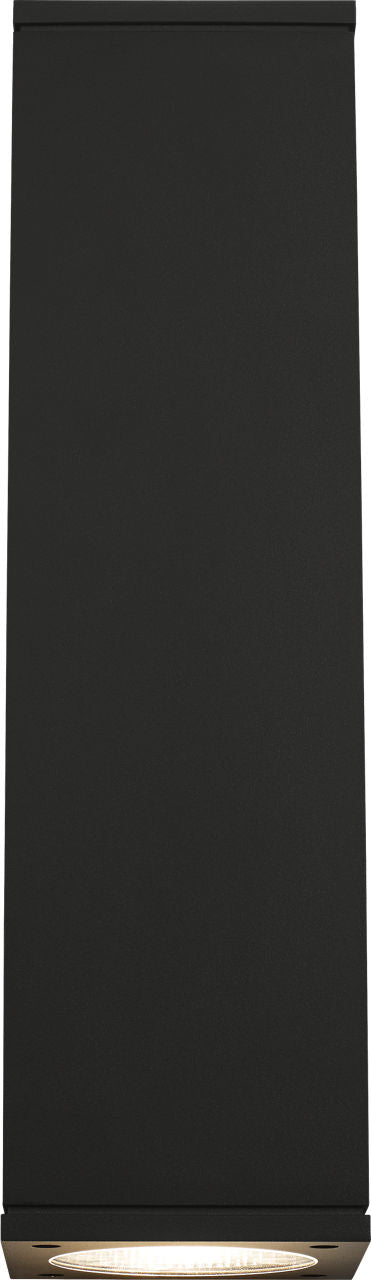 Tegel 18 Outdoor Wall | Black 4000K 10° Up + 36° Down Uplight + Downlight None