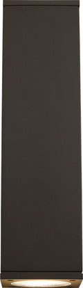 Tegel 12 Outdoor Wall | Black 2700K 10° Up + Down Uplight + Downlight None