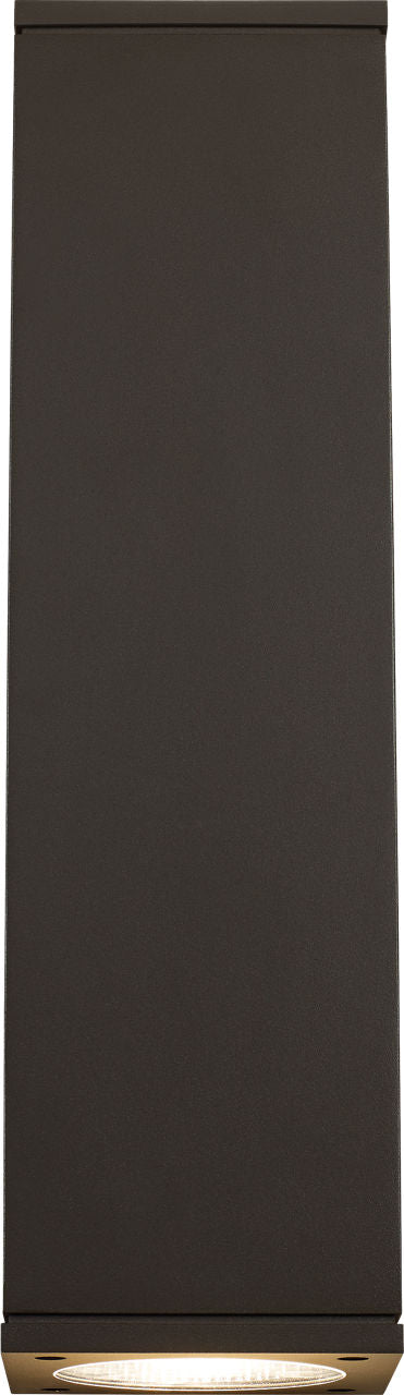Tegel 12 Outdoor Wall | Black 2700K 10° Up + Down Uplight + Downlight None