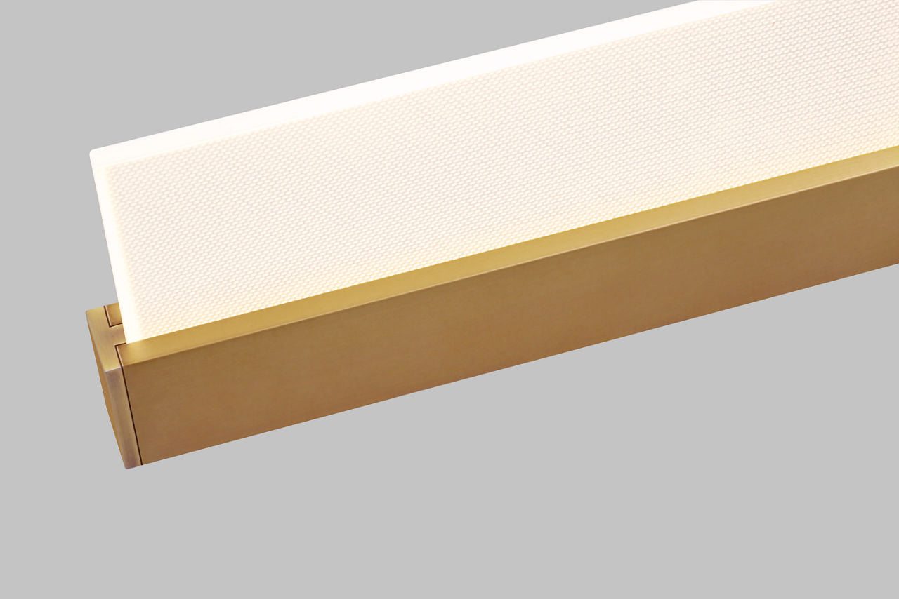 Tris 3-Light Bath 3 Light Aged Brass 3000K 90 CRI integrated led 90 cri 3000k 120v