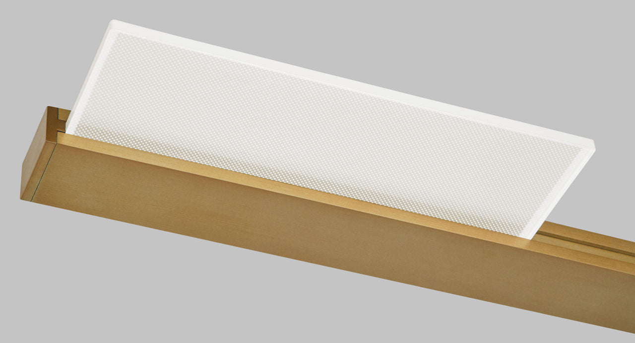 Tris 3-Light Bath 3 Light Aged Brass 3000K 90 CRI integrated led 90 cri 3000k 120v