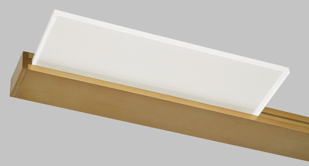 Tris 3-Light Bath 3 Light Aged Brass 3000K 90 CRI integrated led 90 cri 3000k 277v