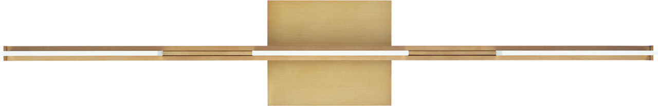 Tris 3-Light Bath 3 Light Aged Brass 3000K 90 CRI integrated led 90 cri 3000k 120v