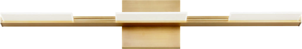 Tris 3-Light Bath 3 Light Aged Brass 3000K 90 CRI integrated led 90 cri 3000k 120v