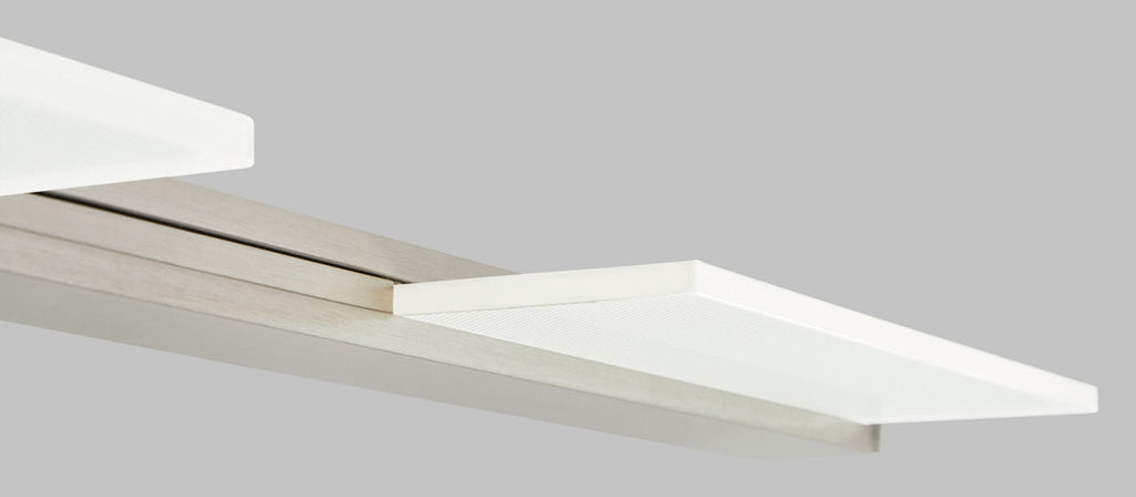 Tris 3-Light Bath 3 Light Satin Nickel 3000K 90 CRI integrated led 90 cri 3000k 120v