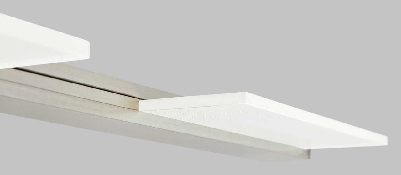 Tris 3-Light Bath 3 Light Satin Nickel 3000K 90 CRI integrated led 90 cri 3000k 277V