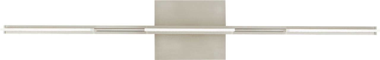 Tris 3-Light Bath 3 Light Satin Nickel 3000K 90 CRI integrated led 90 cri 3000k 277V
