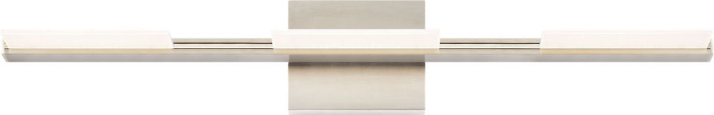 Tris 3-Light Bath 3 Light Satin Nickel 3000K 90 CRI integrated led 90 cri 3000k 277V