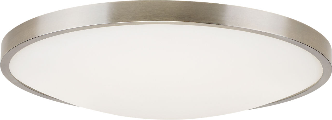 Vance 13 Flush Mount 13" Small Satin Nickel LED 3000K 90 CRI90 cri 3000k 120v