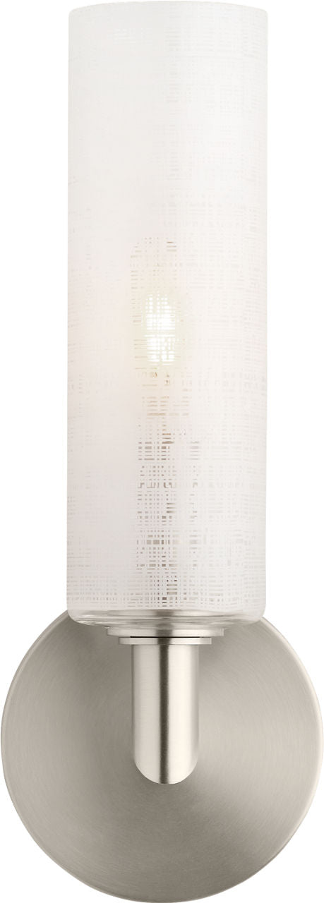 Vetra Wall Linen Satin Nickel LED 2700K 90 CRI 90 cri 2700k 120v