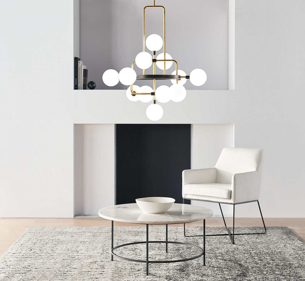 Viaggio Chandelier Opal/Brass 3000K 90 CRI g9 led 90 cri 3000k 120v