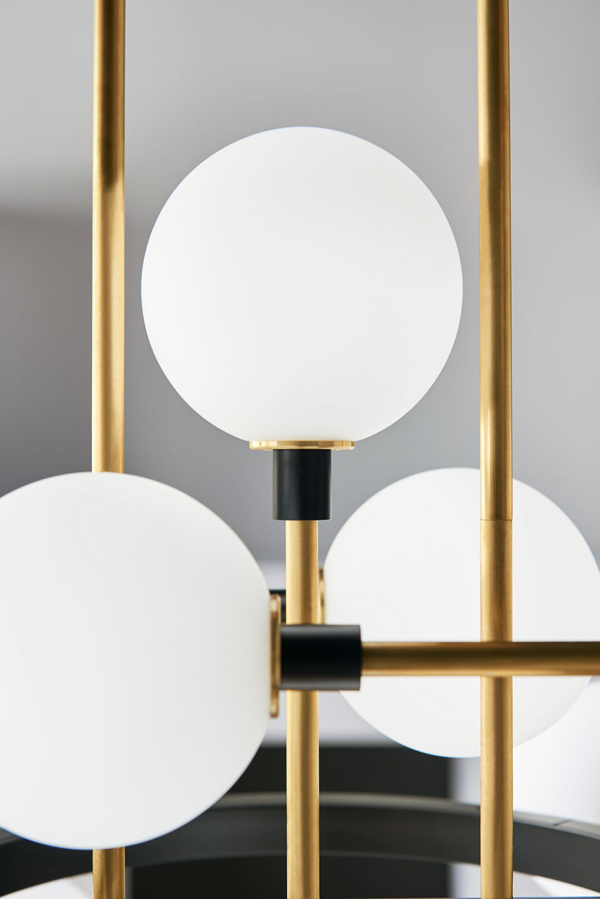 Viaggio Chandelier Opal/Brass 3000K 90 CRI g9 led 90 cri 3000k 120v