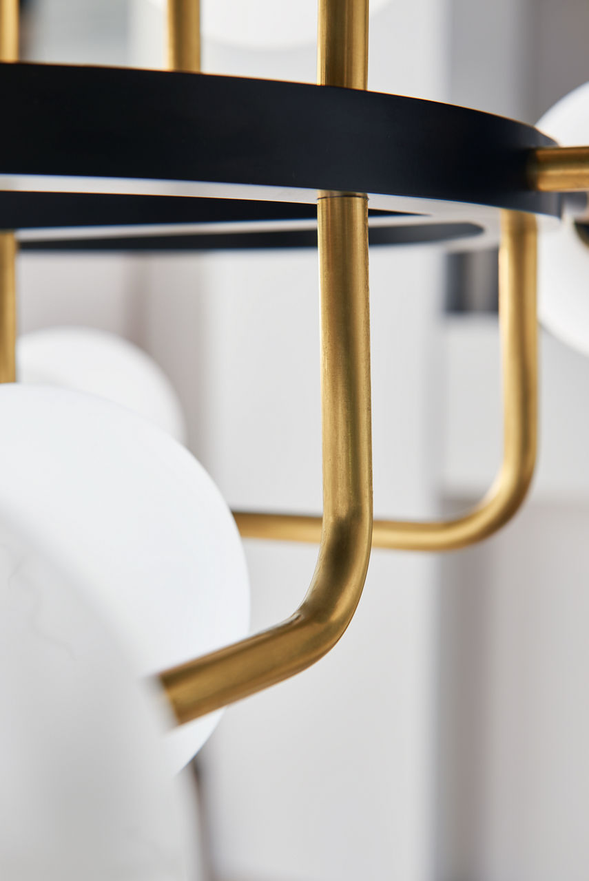 Viaggio Chandelier Opal/Brass 3000K 90 CRI g9 led 90 cri 3000k 120v