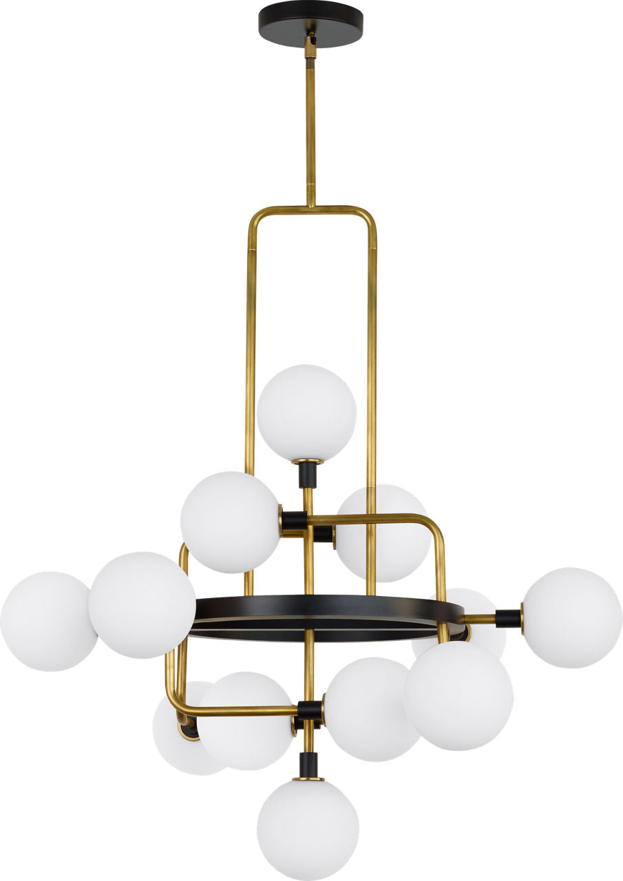Viaggio Chandelier Opal/Brass 3000K 90 CRI g9 led 90 cri 3000k 120v