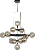 Viaggio Chandelier Smoke/Polished Nickel 2700K 90 CRI t6 led 90 cri 2700k 120v
